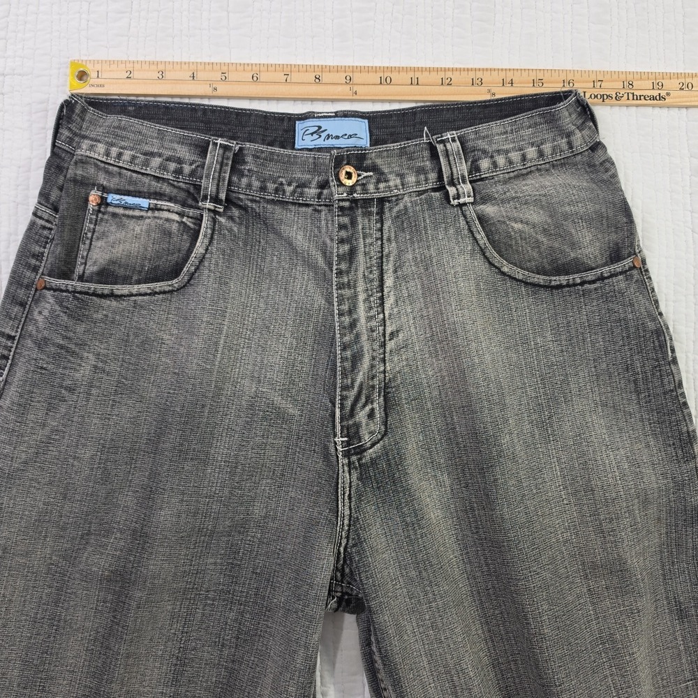PJ Mark Jeans Men's 34x34 Concrete Wash Relaxed Fit Wide Leg Skater Punk Baggy - Picture 8 of 15